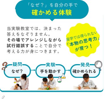 なぜを自分の手で確かめる体験